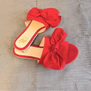 Red Bow Sandals